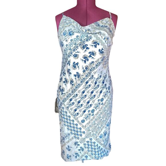 Aakaa Dresses & Skirts - Aakaa Spaghetti Strap Drape Neck Sundress Women Size L Floral Spring Summer